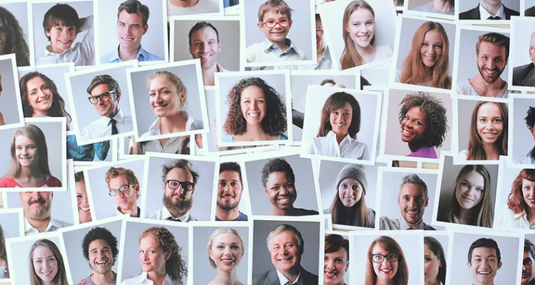 Collage of patient portraits