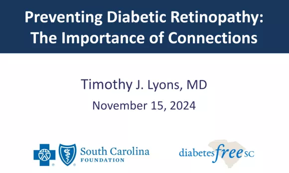 Title slide of Preventing Diabetic Retinopathy presentation